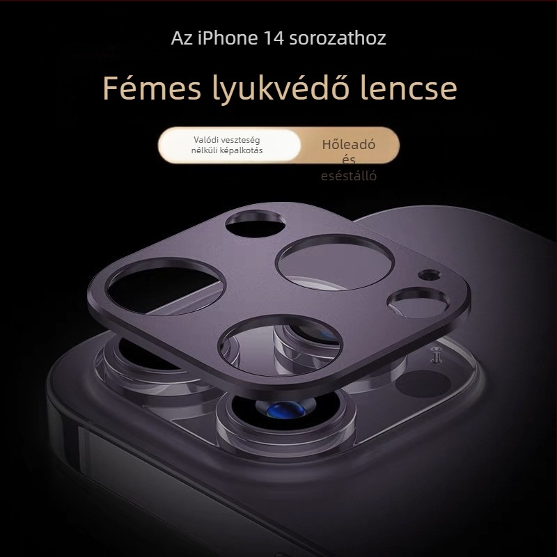 iPhone lencse védő – edzett üveg, matt felület, HD film
