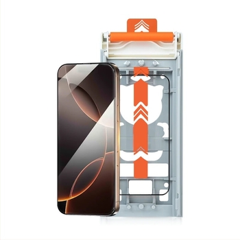 Iron Cloth 3D meleg hajlítású teljes ragasztású kijelzővédő iPhone 16 Pro Max‑hoz, edzett üveg