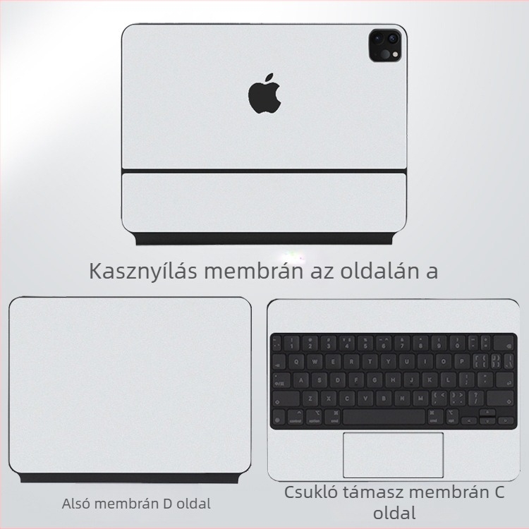 Magic Keyboard védő matricája iPad Pro Air5-höz — Kakut PVC, hátoldali fólia, matt felület, ujjlenyomat-mentes, porálló