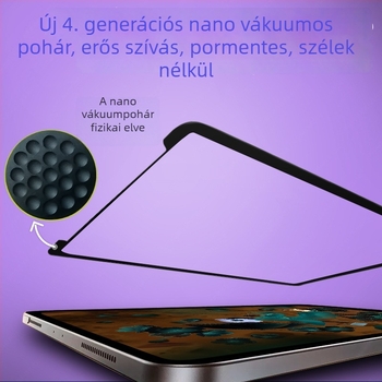 Tablettákhoz PET előtérfilm – matt, porálló, ujjlenyomat-mentes; kompatibil Apple iPad, Huawei MatePad
