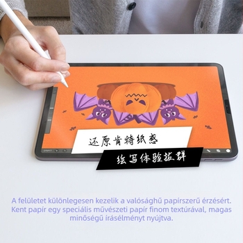 Tablettákhoz PET előtérfilm – matt, porálló, ujjlenyomat-mentes; kompatibil Apple iPad, Huawei MatePad