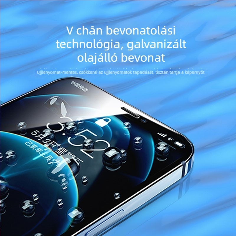 Adatvédelmi edzett üveg képernyővédő iPhone 15/16 és iPhone 14/13 Pro Max – 360° adatvédelem