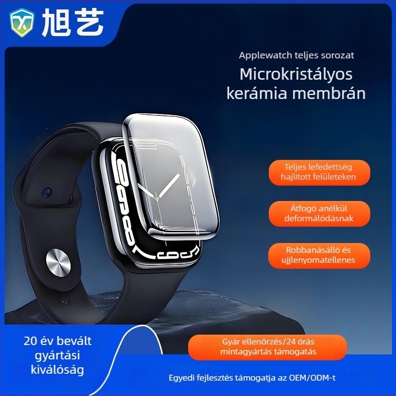 Xuyi PET Ujjlenyomat-mentes Apple Watch képernyővédő fólia