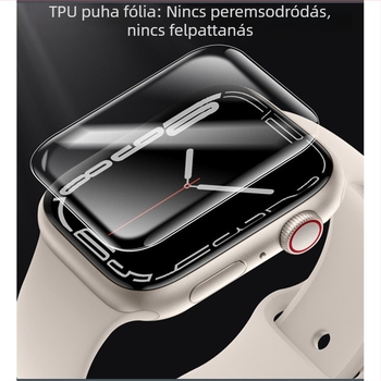 Gor TPU elülső kijelzővédő fólia Apple Watch 7/SE/6/5/4 és iWatch 9 – puha, átlátszó