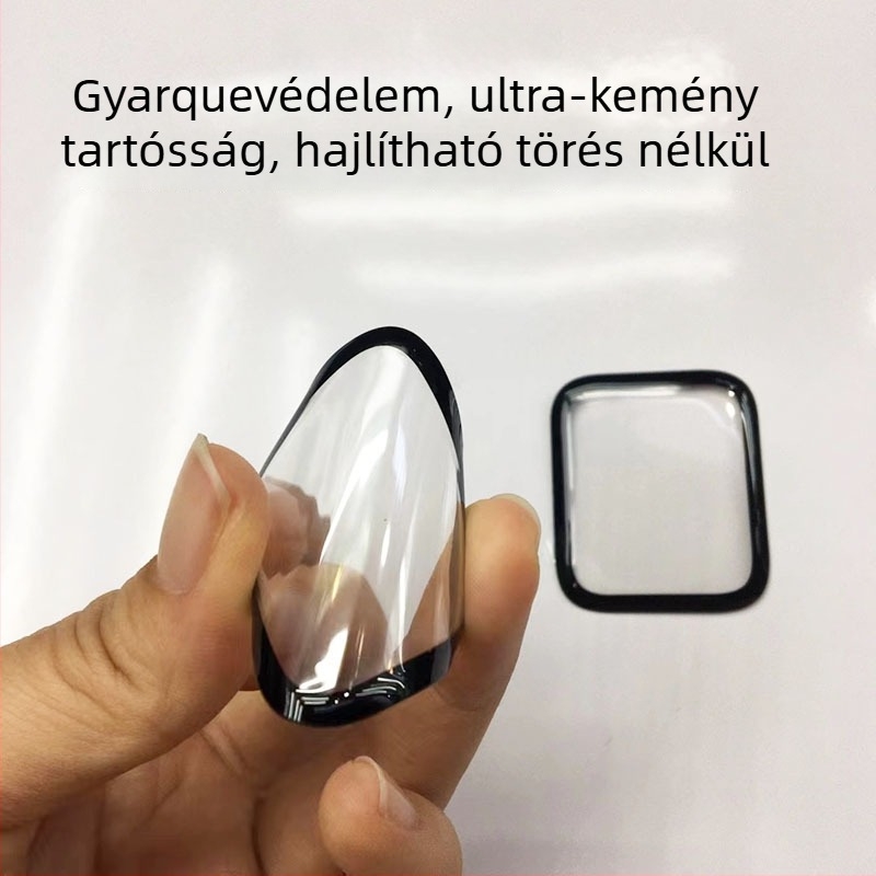 Apple Watch PMMA 3D teljes lefedettségű képernyővédő — ütésálló és karcolásálló (Márka: Sincerity)