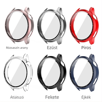 Huawei GT3 Pro és Watch3-hoz matt PC védőtok integrált kijelzővédő fóliával