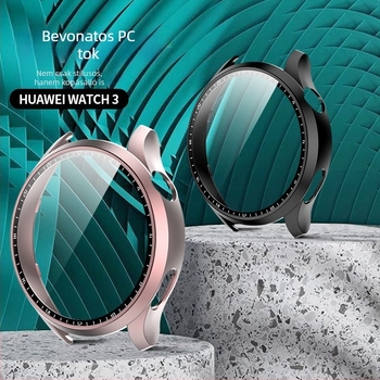 Huawei GT3 Pro és Watch3-hoz matt PC védőtok integrált kijelzővédő fóliával