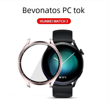 Huawei GT3 Pro és Watch3-hoz matt PC védőtok integrált kijelzővédő fóliával
