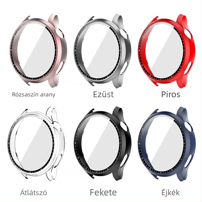 Huawei GT3 Pro és Watch3-hoz matt PC védőtok integrált kijelzővédő fóliával