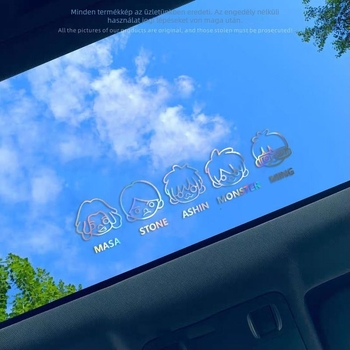 Mayday autó- és elektromos motorkerékpár matrica – banda téma, Born for Love, zenei rajzfilm, fényvisszaverő felület