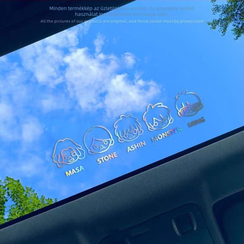 Mayday autó- és elektromos motorkerékpár matrica – banda téma, Born for Love, zenei rajzfilm, fényvisszaverő felület