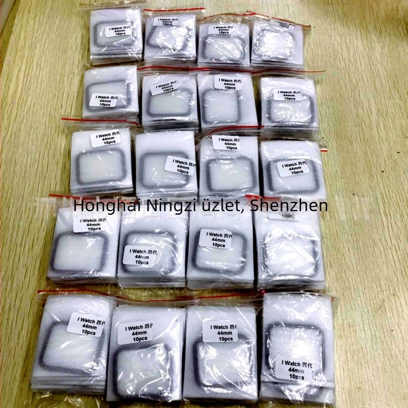Edzett üveg kijelzővédő Apple Watch Series 6-hoz, 3D ívelt előlapra illeszkedő fólia, HD, karcálló, tükröződésmentes, ujjlenyomat-mentes
