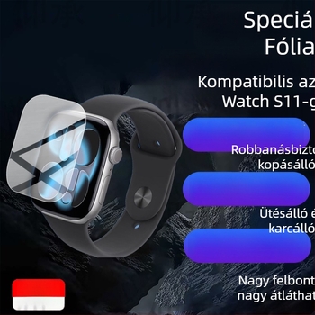 Elülső kijelzővédő fólia Apple Watch S11, SE3, S10 és S4 modellhez