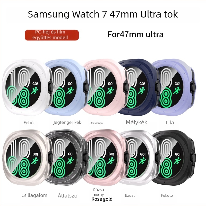 PC anyagú óra tok Galaxy Watch7 Ultra-hoz áttört dizájnnal és beépített TPU-val