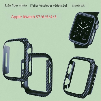 Apple Watch Series 8 PC merev tok karbon szövet mintázattal és integrált védőfóliával