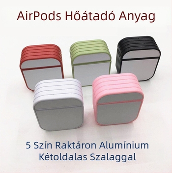 AirPods Pro tok hőtranszferhez és szublimációhoz, ABS-alumínium védőhéj