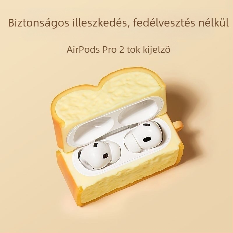Apple AirPods Pro 2-höz szilikon védőtok, prémium érzet, kompatibilis AirPods 4-gyel és zajcsökkentés Pro