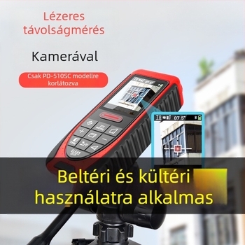 Lézeres távolságmérő infravörös képalkalmazással, kézi, vízszintes, kültéri méréshez, magas pontosságú elektronikus vonalzó