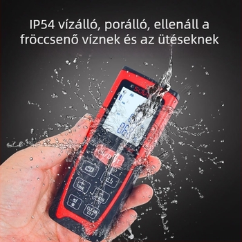 Lézeres távolságmérő infravörös képalkalmazással, kézi, vízszintes, kültéri méréshez, magas pontosságú elektronikus vonalzó