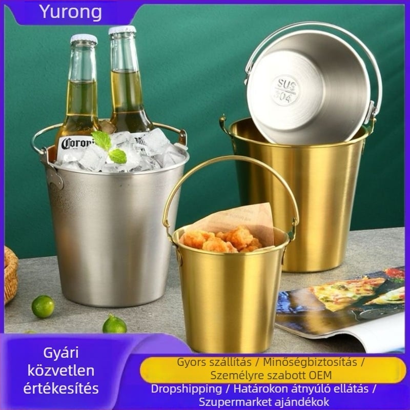 Rongfan rozsdamentes acél snack- és jégkanna | Italberendezés, 2024-es bevezetés, nyomtatott logó