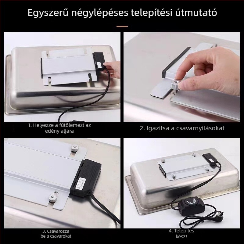 Bufet berendezés – alumínium melegítő lemez, Nila, 2018-as piacra kerülés, minőségi termék