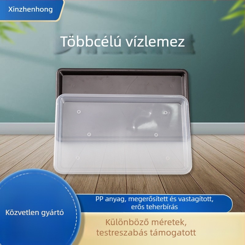 Műanyag konyhai öblítő-drenázs tál és edényállvány, téglalap alakú alap tál, PP műanyag; mikrohullámú sütőhöz nem alkalmas
