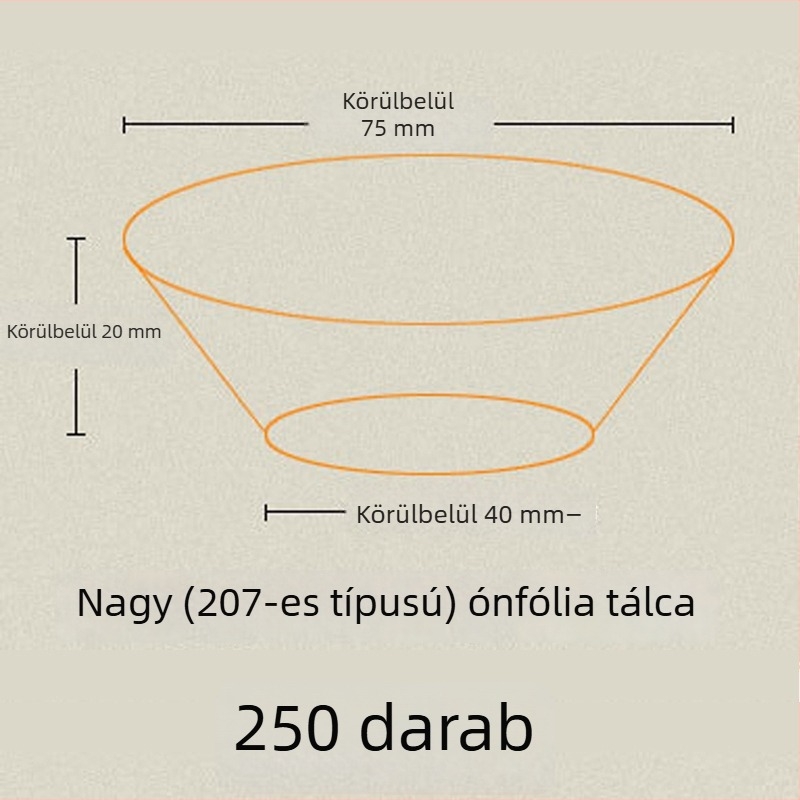 207 egyszer használatos alufóliából készült tojás-torta formák, kerek alátétek portugál tojás-tortához, 250 db