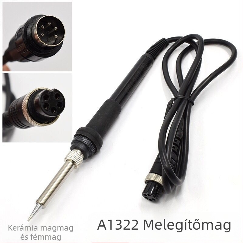 Forrasztóvas-fogantyú, ötlyukú ötpin, 1322 fűtőmag, kerámiamag, 220V, 45W, csúcs 200–480°C