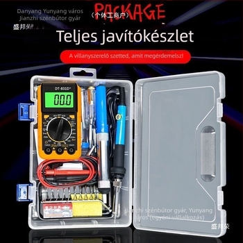 Belső fűtésű forrasztó készlet háztartási elektronikai javításokra, állítható hőmérséklet, nagy teljesítmény