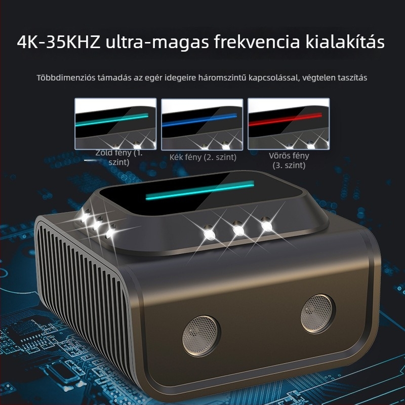 Ultrahangos rágcsáló- és szúnyogriasztó, B02 modell, 220V, 20–65 kHz, 15W