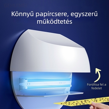 8W ragasztott rovarirtó falra szerelhető, opciós egységes/kétcsöves kivitel, CE tanúsítvány, szállodáknak, éttermeknek és szupermarketeknek