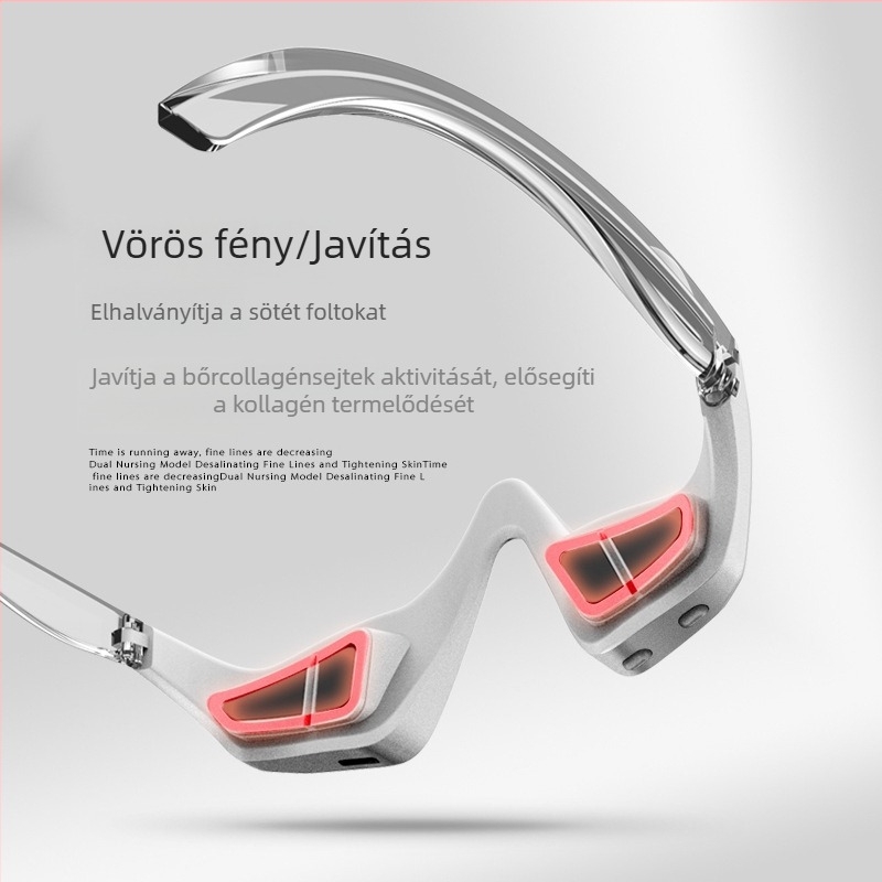 Szemmasszírozó pozitív ion technológiával, otthoni használatra, hordozható, beépített akkumulátor <300 mAh, IPX1 vízálló
