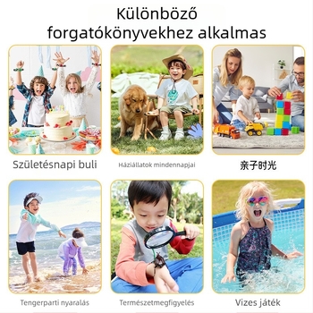 4K vízálló hordozható CCD digitális kamera utazáshoz – 12MP, 16x optikai zoom, 2.4 inch LCD