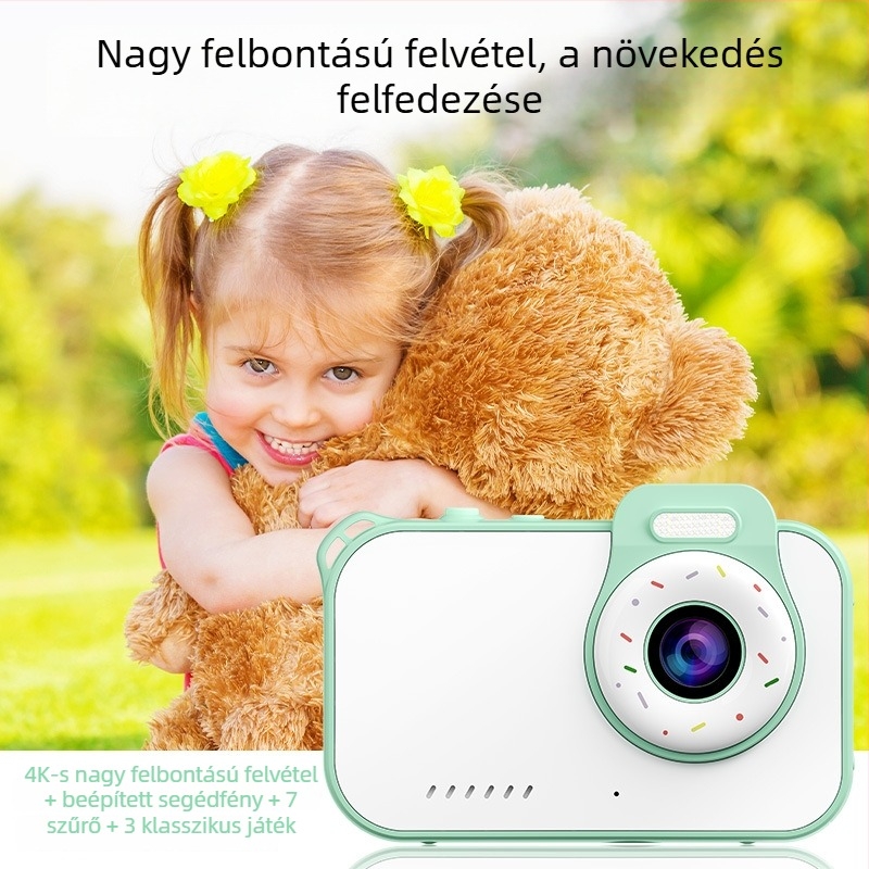 4K vízálló hordozható CCD digitális kamera utazáshoz – 12MP, 16x optikai zoom, 2.4 inch LCD