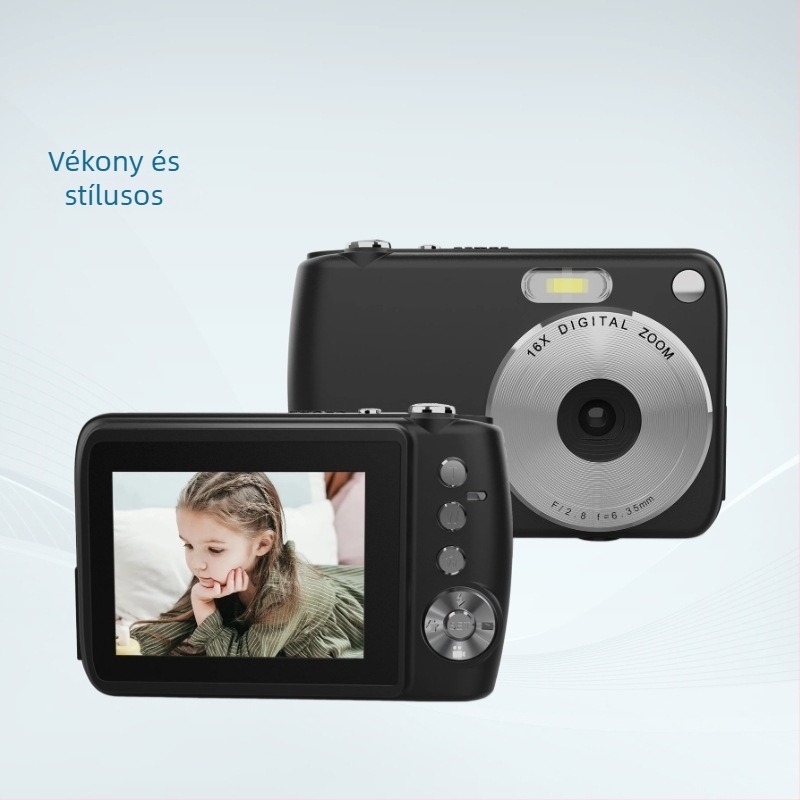 MIKONA 576 Hordozható digitális kamera – 5MP CMOS érzékelő, 1/2.5'' érzékelőméret, 2.4'' LCD, USB 2.0, TF-kártya tárhely