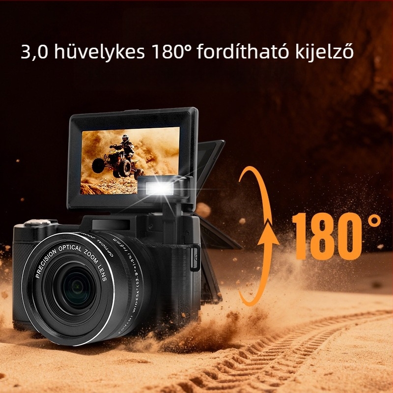 Új CCD digitális kamera, 12 MP szenzor, 1/2.7-os, 8x optikai zoom, 3,0 hüvelykes érintőképernyő, USB 3.0, elektronikus képstabilizálás