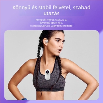 Állatbarát ujjkamera A-100, 1080p sportkamera macska- és kutya perspektívával, 2-3 órás üzemidő