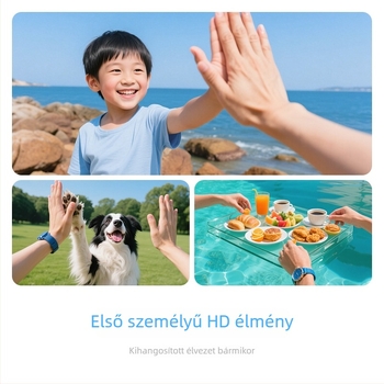 Kompakt mellkasra szerelhető akciókamera kerékpározáshoz és hegymászathoz