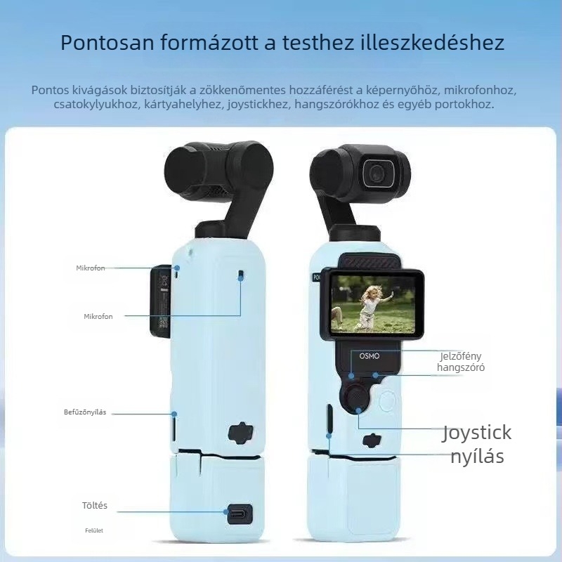 Pocket3 szilikon védőtok – kompatibilis Pocket3, anyag: szilikon