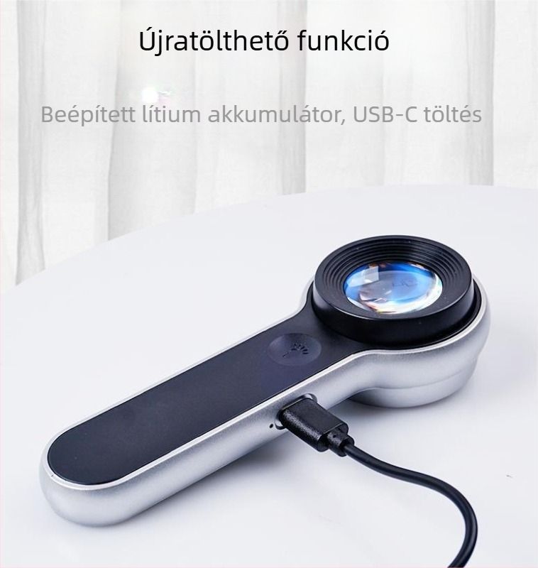 5F 8066 HD nagyító ékszerek azonosításához LED világítással