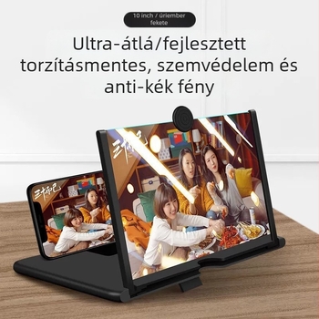 Telefon képernyő nagyító ultra-tiszta HD kijelzővel, szemvédelem, projekciós kijelző és nagyító lencse tartó