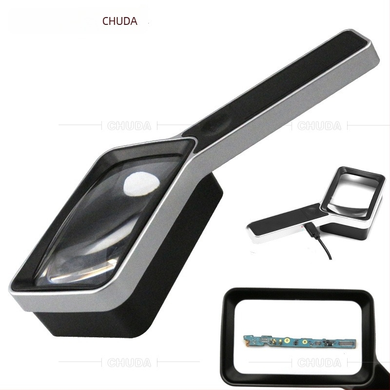 Chuda BK-8031 kézben fogható nagyító, 10× nagyítás, ABS és Plexiglass