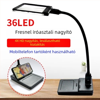 Star márkájú telefontartó Fresnel asztali nagyítóval, kivehető kézi nagyítóval, modell F8913T