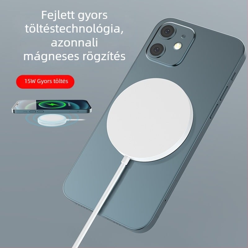 MagSafe vezeték nélküli töltő 15W PD mágneses töltéssel az iPhone 14-es sorozathoz