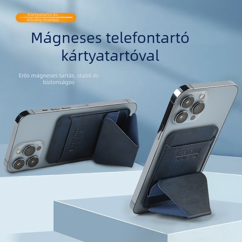Arctic Titan mágneses telefonállvány, hordozható és láthatatlan, összecsukható, ultra vékony hátlappal, kártyatartó tok