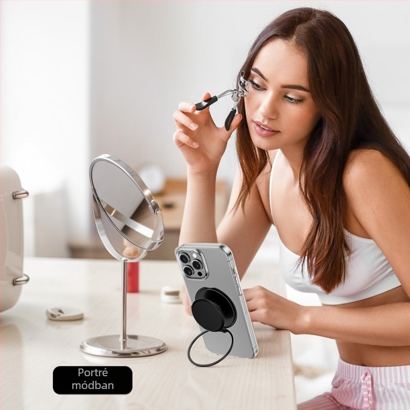 Szilikon Fogó iPhone 12–17 MagSafe-hez, forgó mágneses tartó, Snap-on típus, modell XH0927