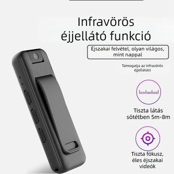 Testkamera és felvételkészítő toll — HD éjjellátás, hordozható mellkason viselhető összetett felvevő, ultra-kompakt stabilizálás