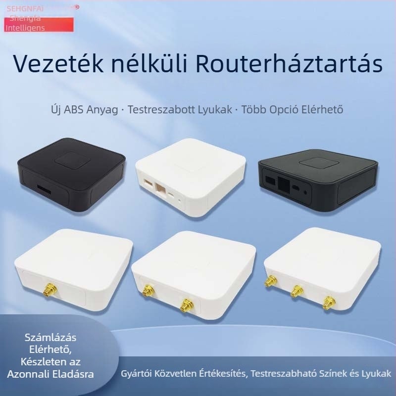 Vezeték nélküli Router Burkolat — ABS Műanyag, Hálózati átjáró, Okos Otthon Kontroller, Tápegység