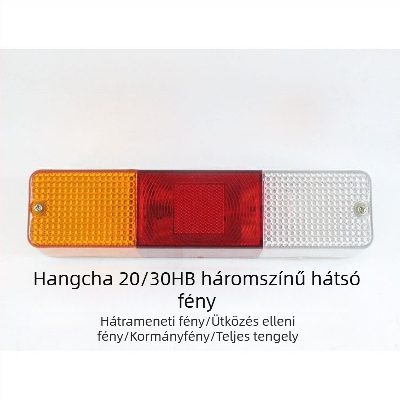 Háromszínű hátsó lámpa targoncához – irányjelző, féklámpa, fény az ütközés elleni védelemhez, 12V/24V, 5000 lm