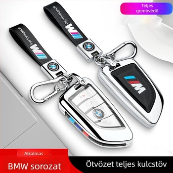 BMW kulcstartó tok az 5-ös sorozathoz – cink ötvözet, egyszerű stílus, testreszabás elérhető